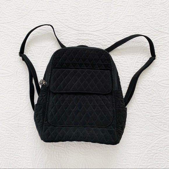 Vera Bradley Black Quilted Backpack